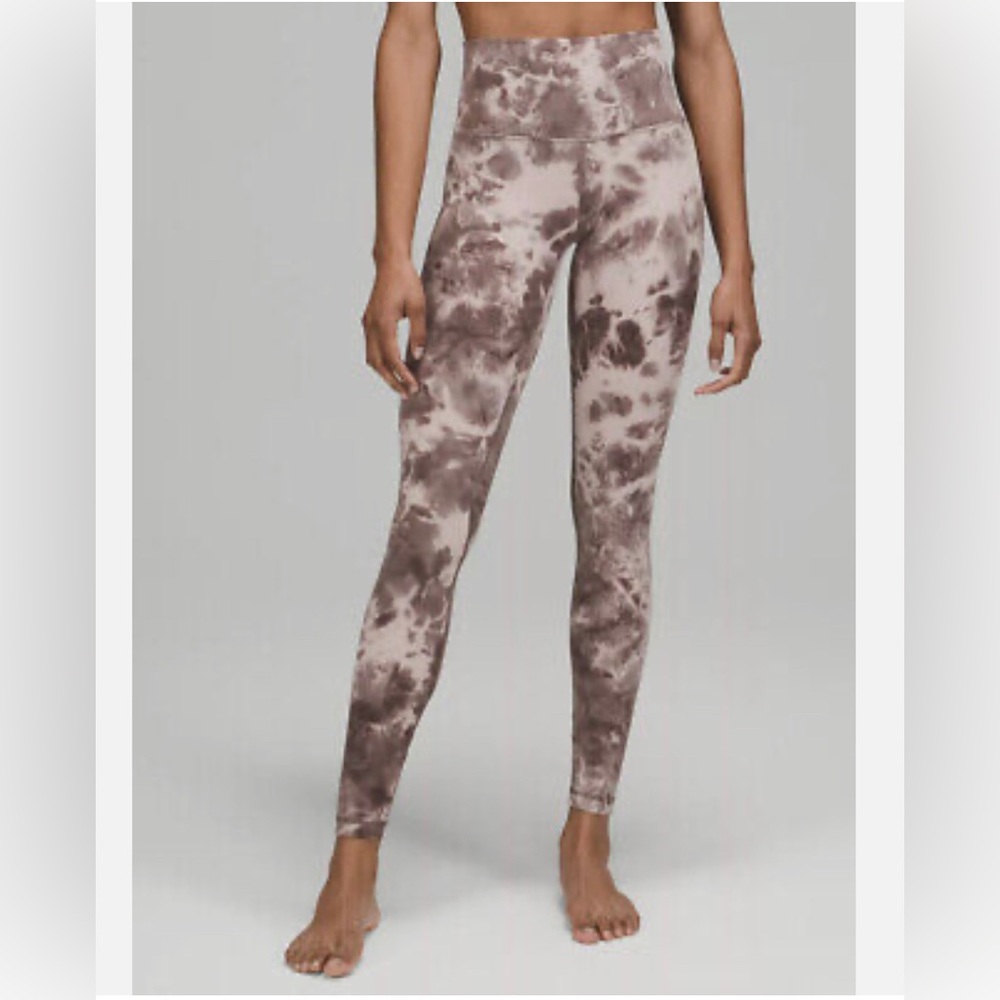 Authentic Lululemon Align HR Pant 28” Diamond Dye Mink Berry  DON8 Size 4